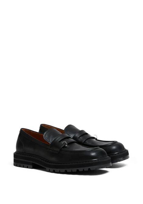 chunky piercing loafer 2.0 man black MARNI | MOMR005903 P508800N99